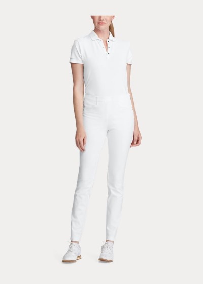 Pantalones Ralph Lauren Mujer Blancos - Stretch Athletic Golf - ZYDNX3501